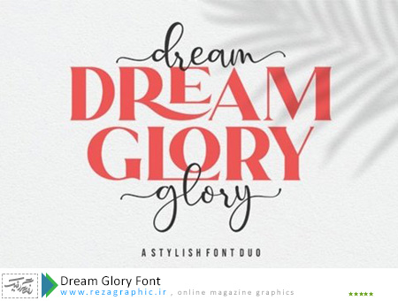 فونت انگلیسی زیبا - Dream Glory Font 